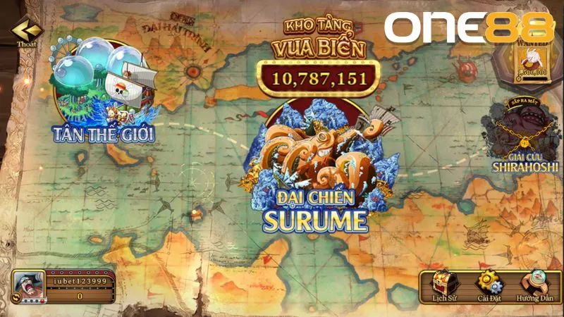Fan cứng của phim hoạt hình One Piece chắc chắn sẽ thích mê game bắn cá Đại Hải Trình