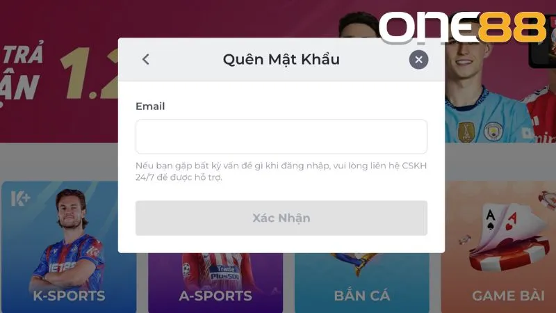 Nền tảng có tích hợp sẵn tính năng hỗ trợ người dùng quên password