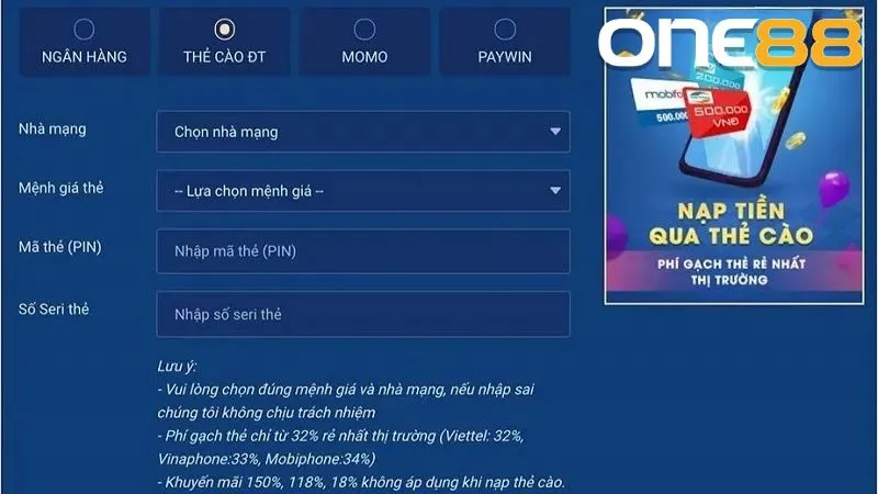 Khả năng xử lý lệnh nạp tiền nhanh vào account chơi bet cũng giúp hội viên yên tâm 100%