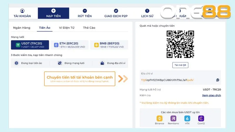 Ai muốn đảm bảo sự riêng tư, an toàn mà lại nhanh chóng nên nạp bằng ví crypto